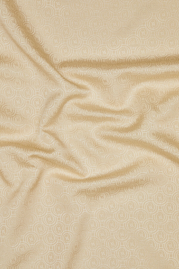 LIGHT BEIGE COTTON/SILK SHAWL 2