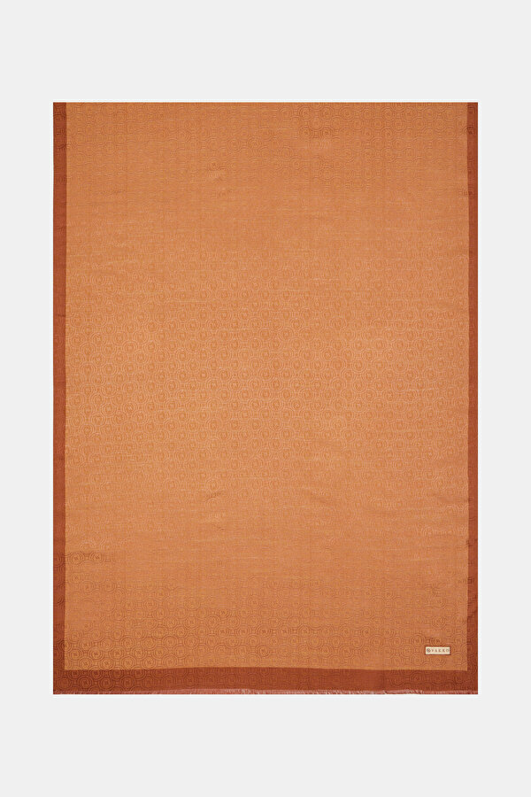 CARAMEL COTTON/SILK SHAWL
