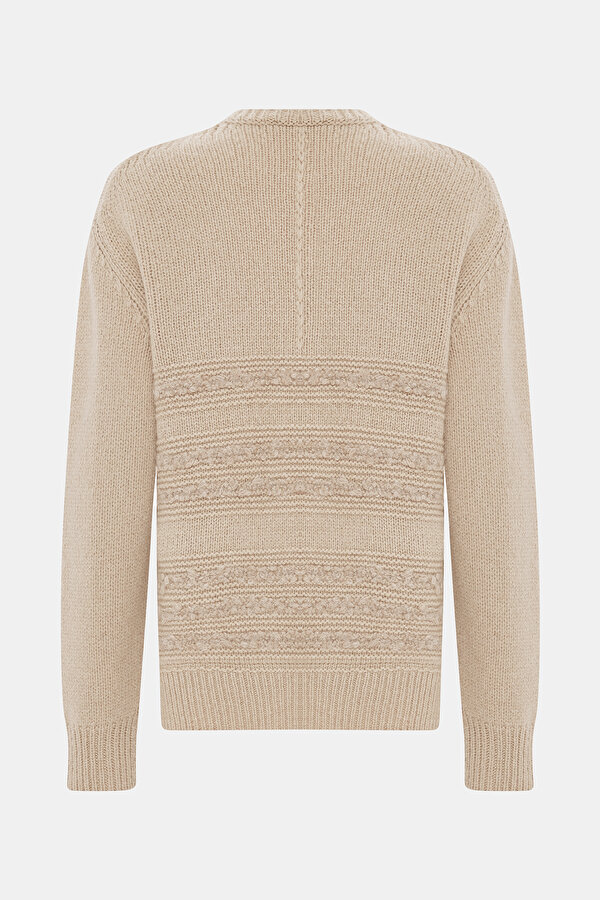 BEIGE BASIC / ROUND NECKLINE TRICOT 6