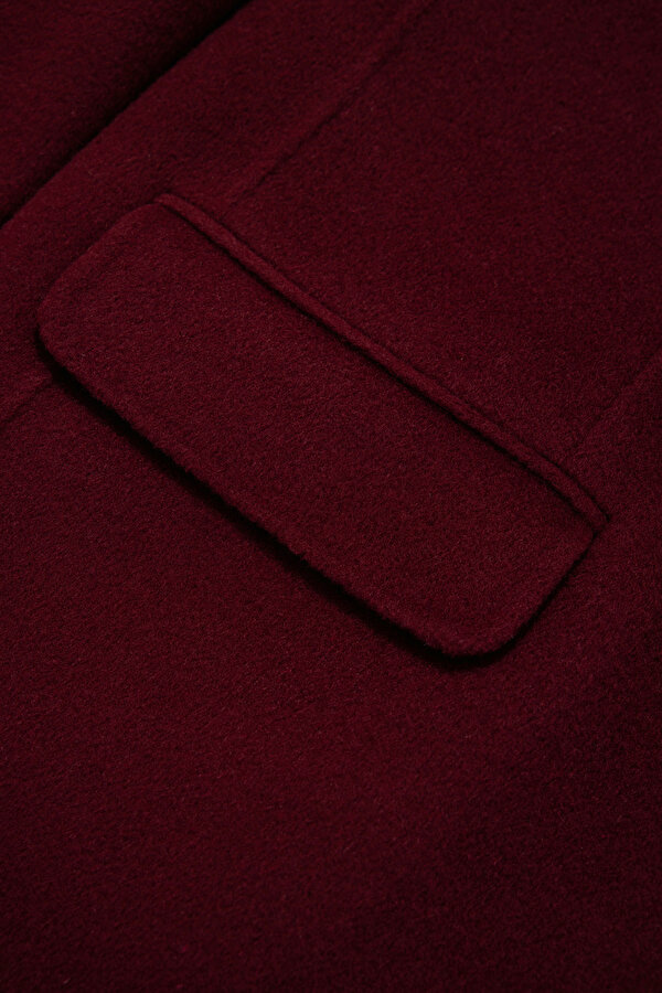 MAROON REEFER JACKET 6
