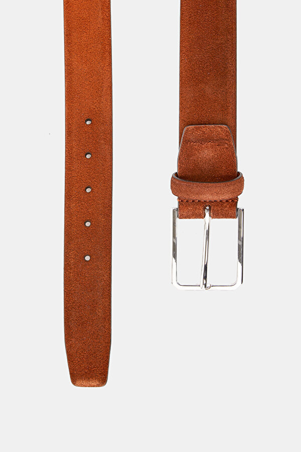 DARK ORANGE LEATHER BELT 2