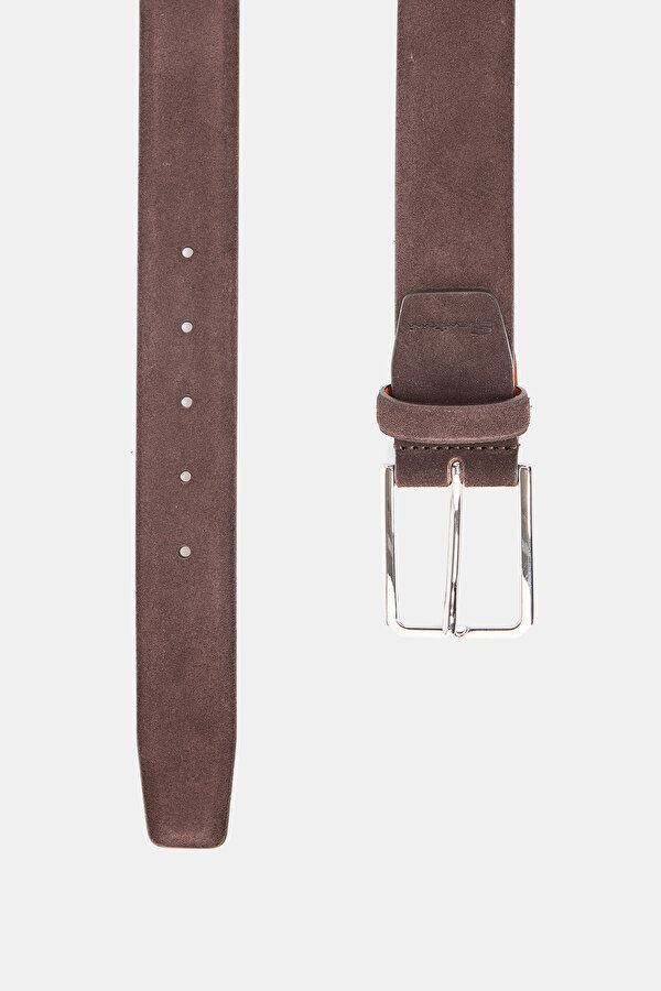 DARK BROWN LEATHER BELT 2