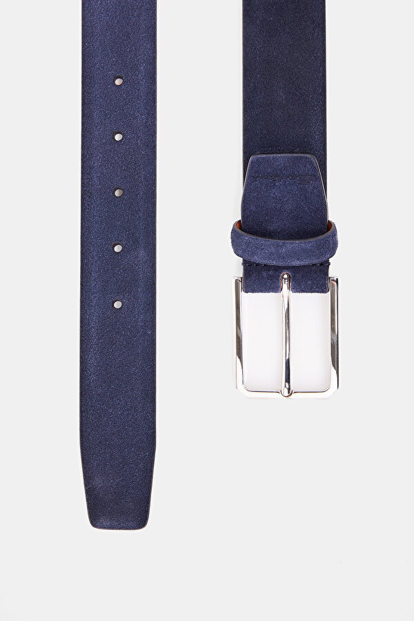 NAVY BLUE LEATHER BELT 2
