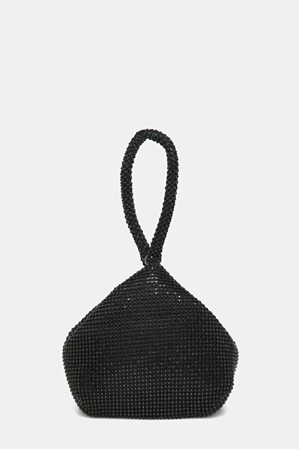BLACK TEXTURED BAG