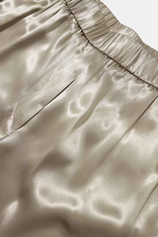 HAKİ PARLAK PANTOLON 6