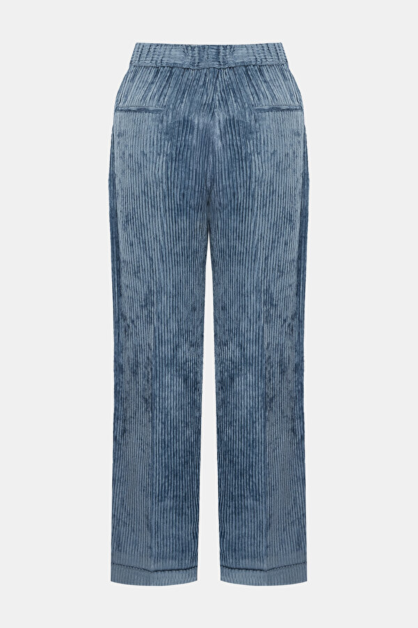 INDIGO WIDE LEG TROUSERS 6