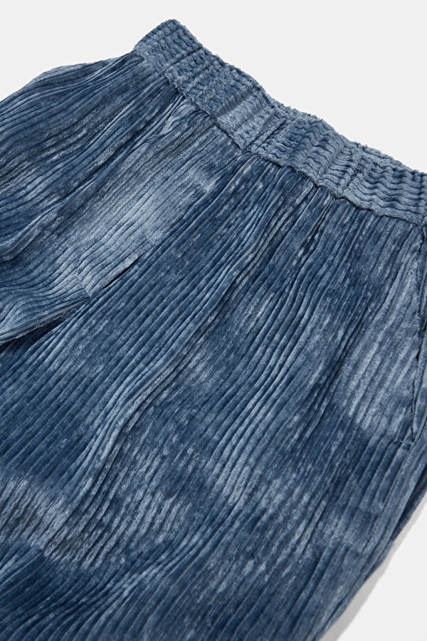 INDIGO WIDE LEG TROUSERS 7