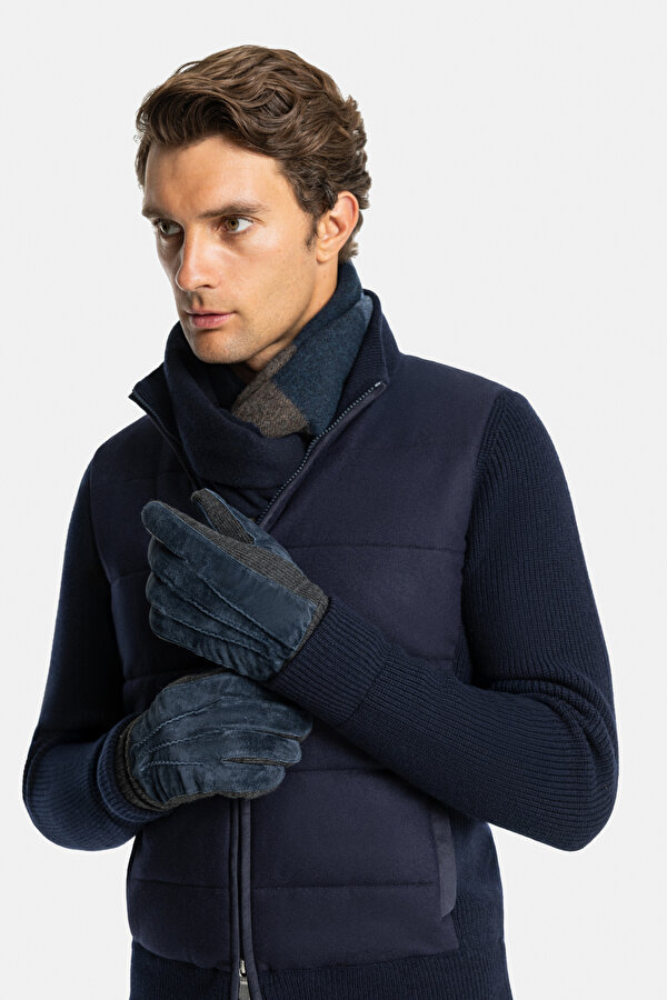 NAVY BLUE WOOL COAT 6