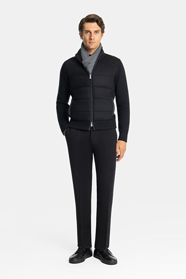 BLACK WOOL COAT
