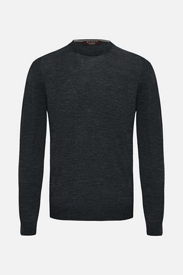SMOKED BASIC / ROUND NECKLINE TRICOT