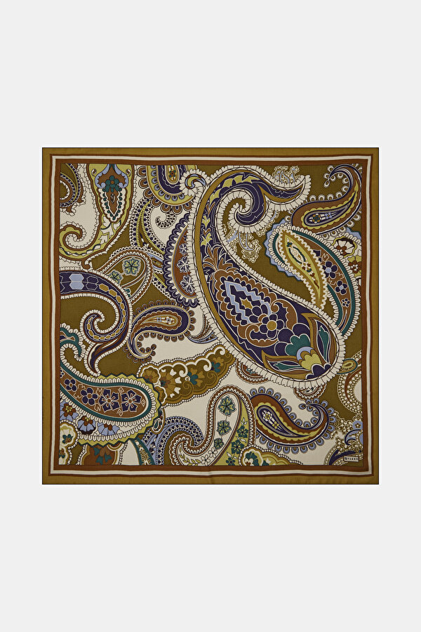 ŞAL DESENLİ KAŞMİR İPEK EŞARP