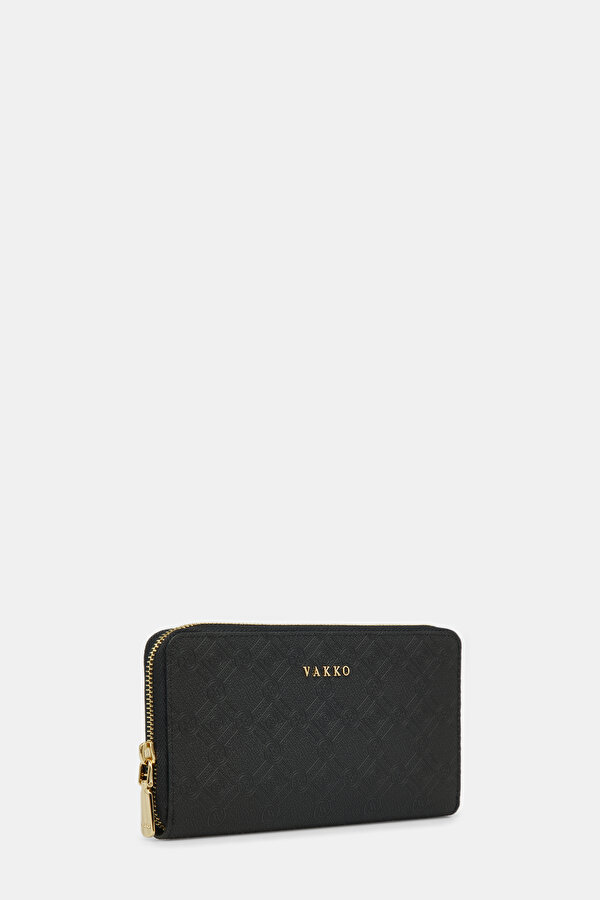 BLACK MONOGRAM WALLET 2