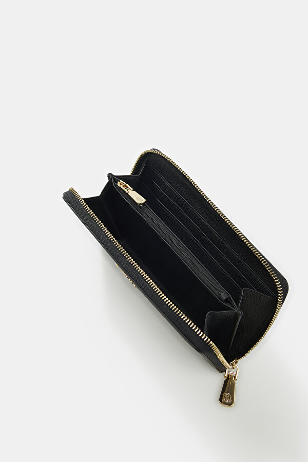 BLACK MONOGRAM WALLET 6