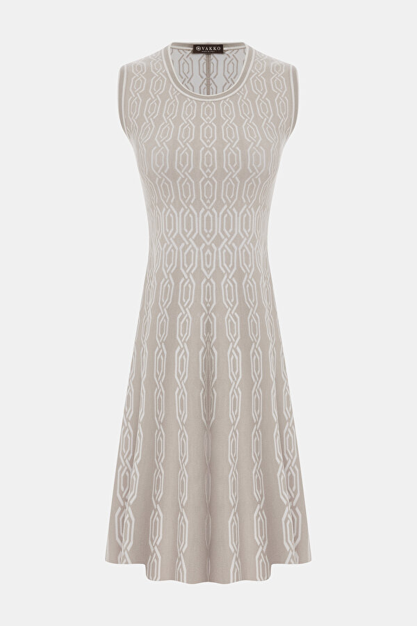ECRU SLEEVELESS DRESS