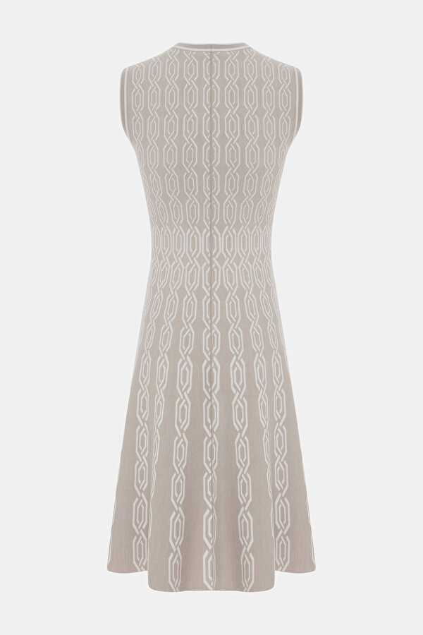 ECRU SLEEVELESS DRESS 2