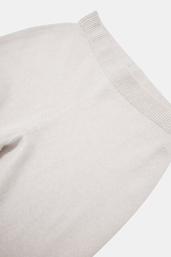 BEIGE WIDE LEG TROUSERS 6