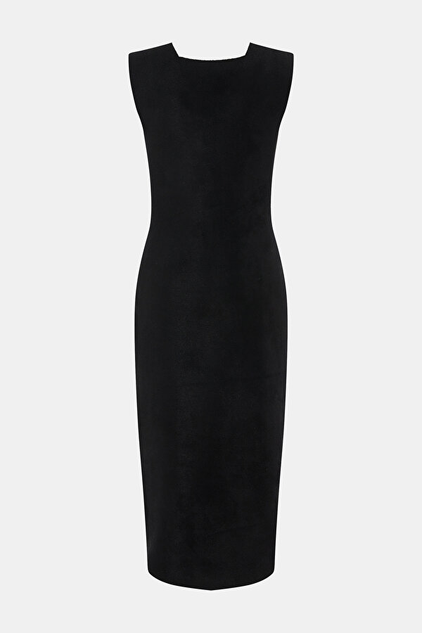 BLACK SLEEVELESS DRESS 7