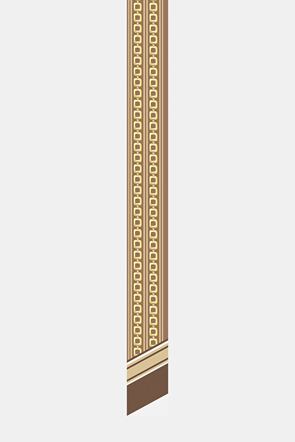 GEOMETRİK DESENLİ TWILL İPEK FULAR 2