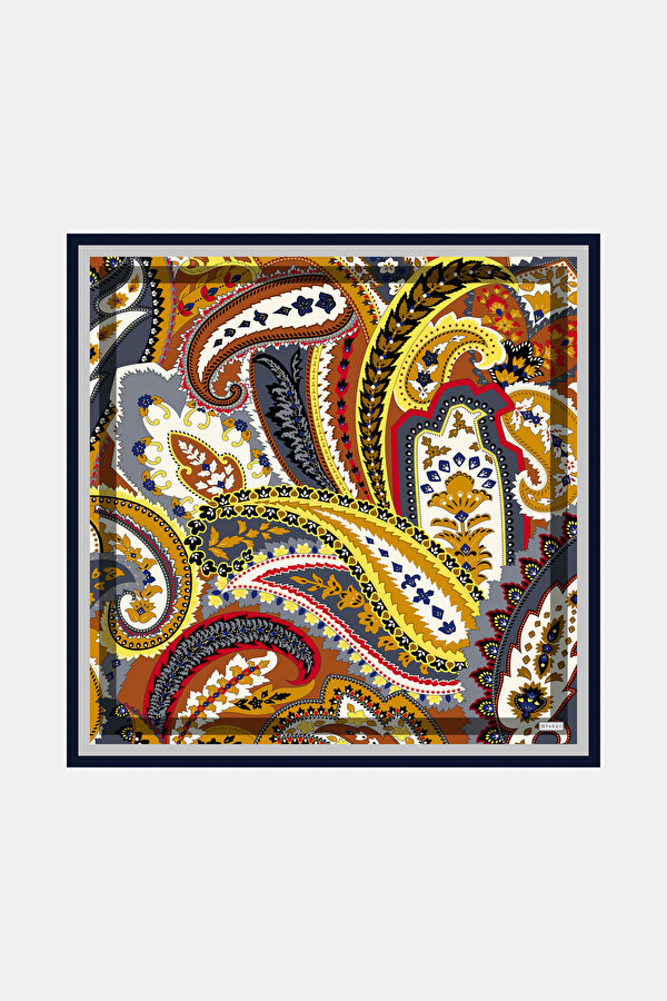 ŞAL DESENLİ TWILL İPEK GAVROŞ