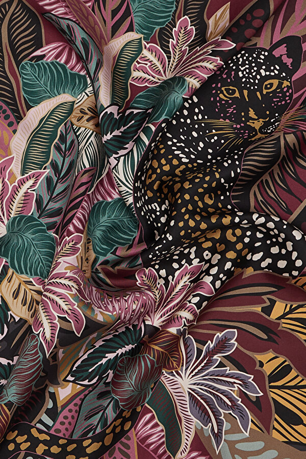 MAROON ANIMAL FIGURED TWILL GAVROŞ 2