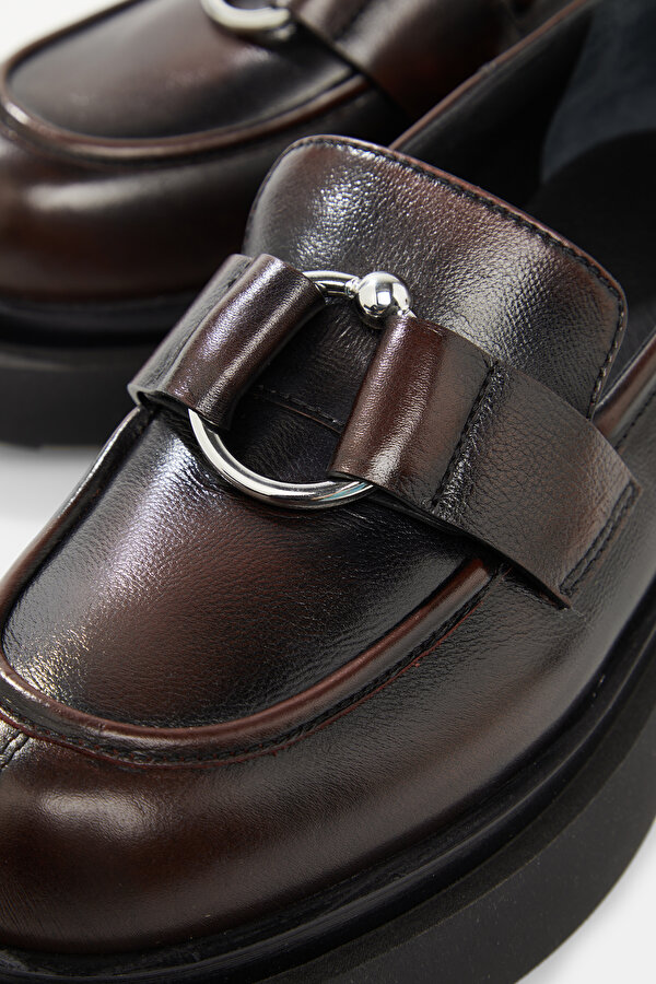 KAHVE DERİ LOAFER 6