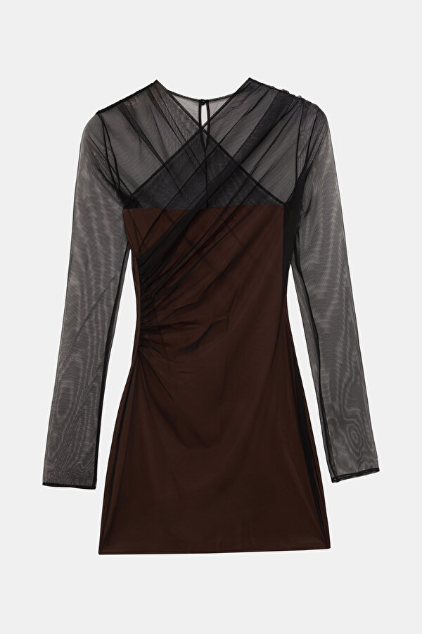 BROWN DRESS