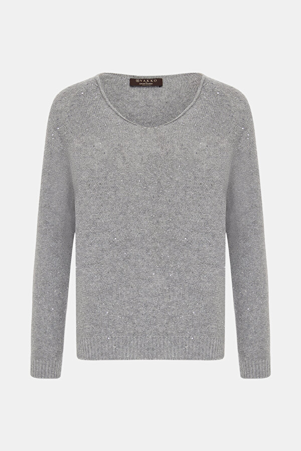 SILVER V NECK TRICOT