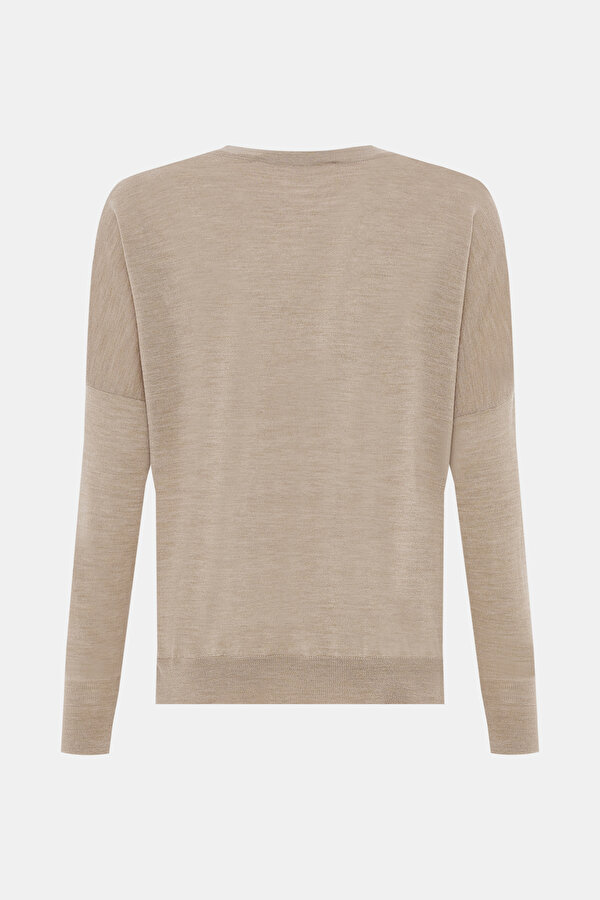 BEIGE BASIC / ROUND NECKLINE TRICOT 2