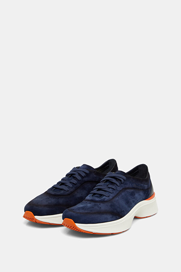 NAVY BLUE LEATHER SHOE 2