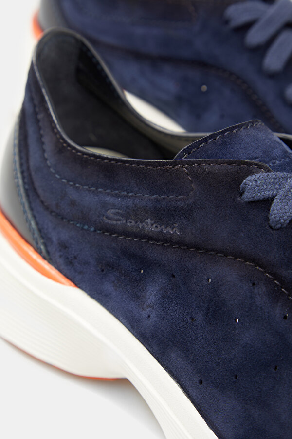 NAVY BLUE LEATHER SHOE 6