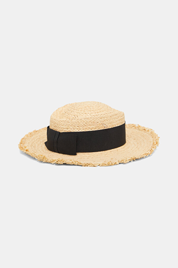 BLACK WICKER HAT 2