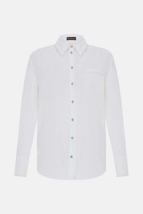 WHITE LONG SLEEVE SHIRT