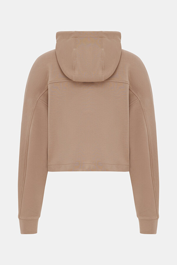 BEIGE HOODIE SWEATSHIRT 2