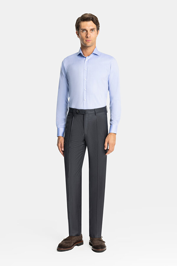 SMOKED TWILL TROUSERS