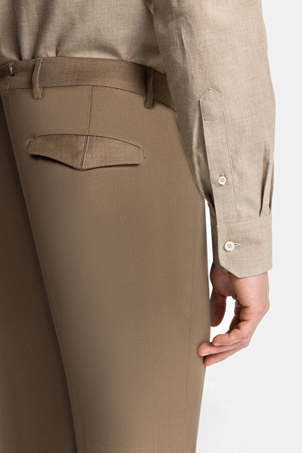 TEK PİLELİ TWILL YÜN PANTOLON 6