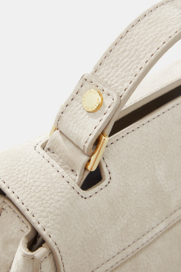 BEIGE LEATHER BAG 7