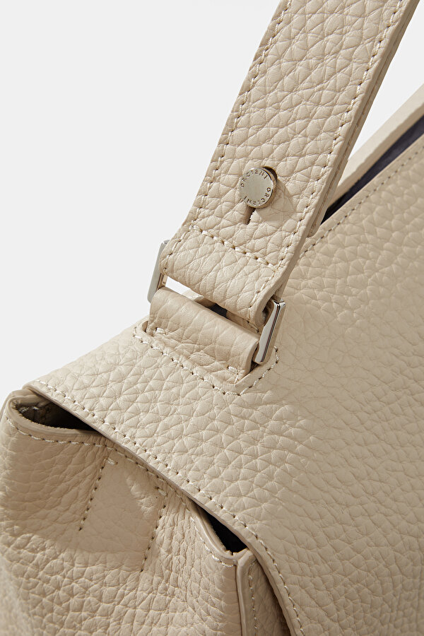 ECRU LEATHER BAG 6