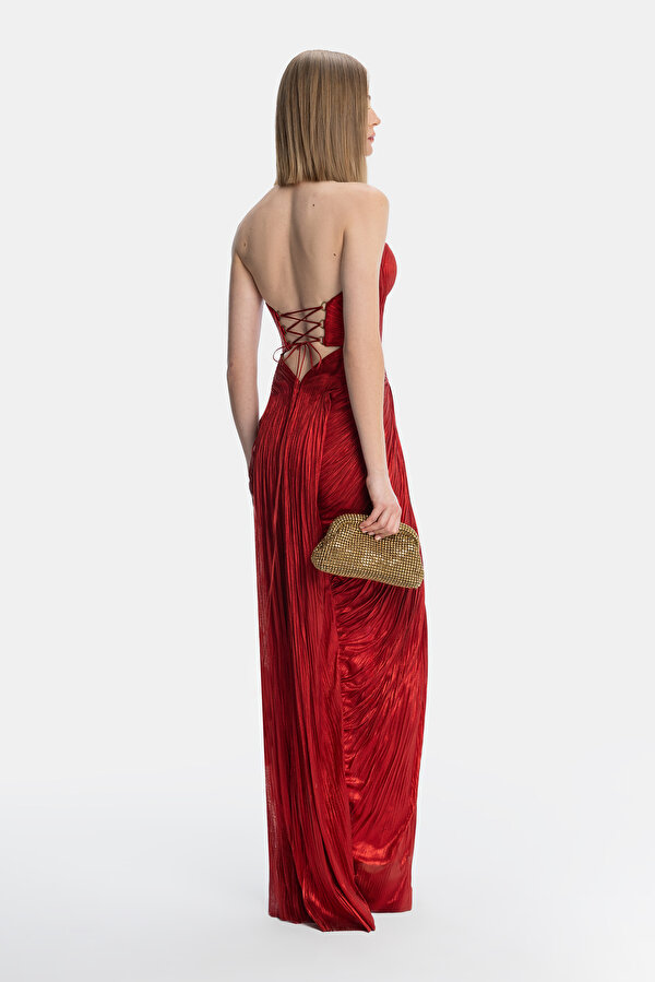 RED SLEEVELESS DRESS 2