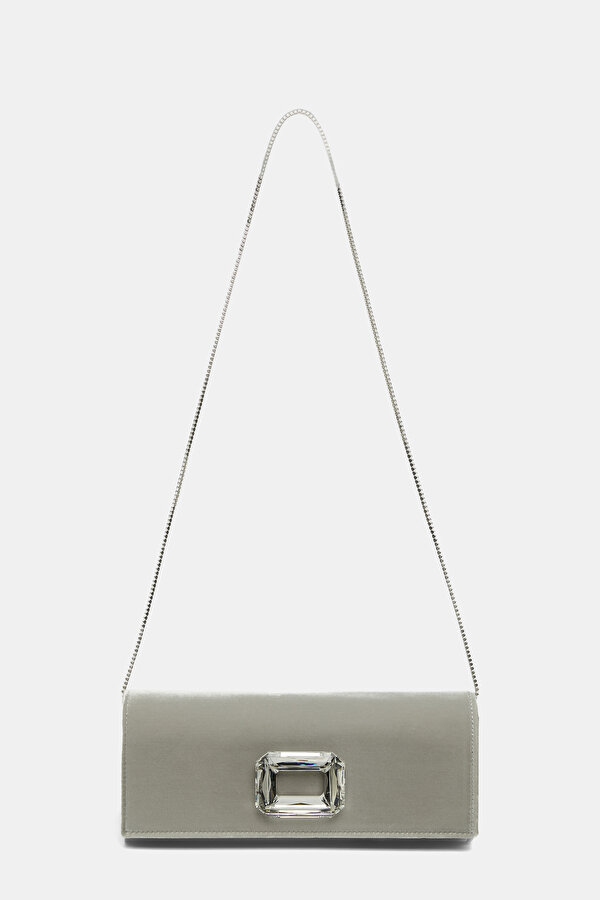 SILVER VELVET BAG 2