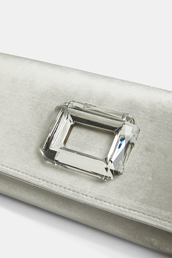 SILVER VELVET BAG 6
