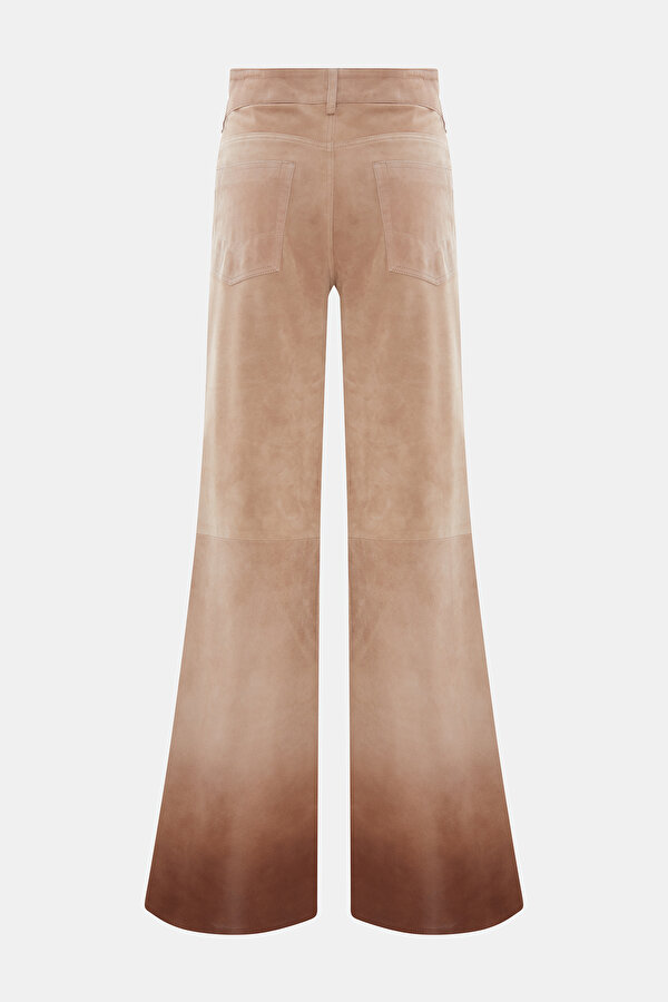 BEIGE WIDE LEG TROUSERS 2