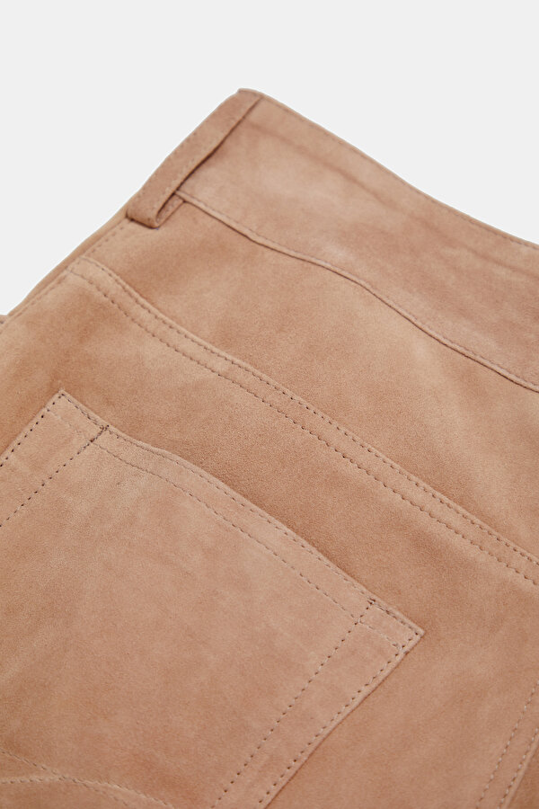 BEIGE WIDE LEG TROUSERS 6