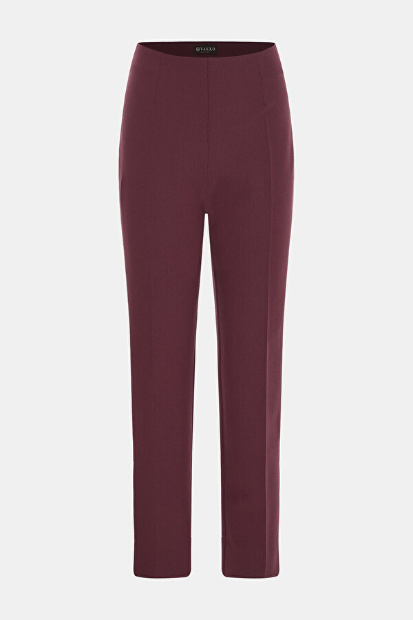 MAROON SKINNY LEG TROUSERS