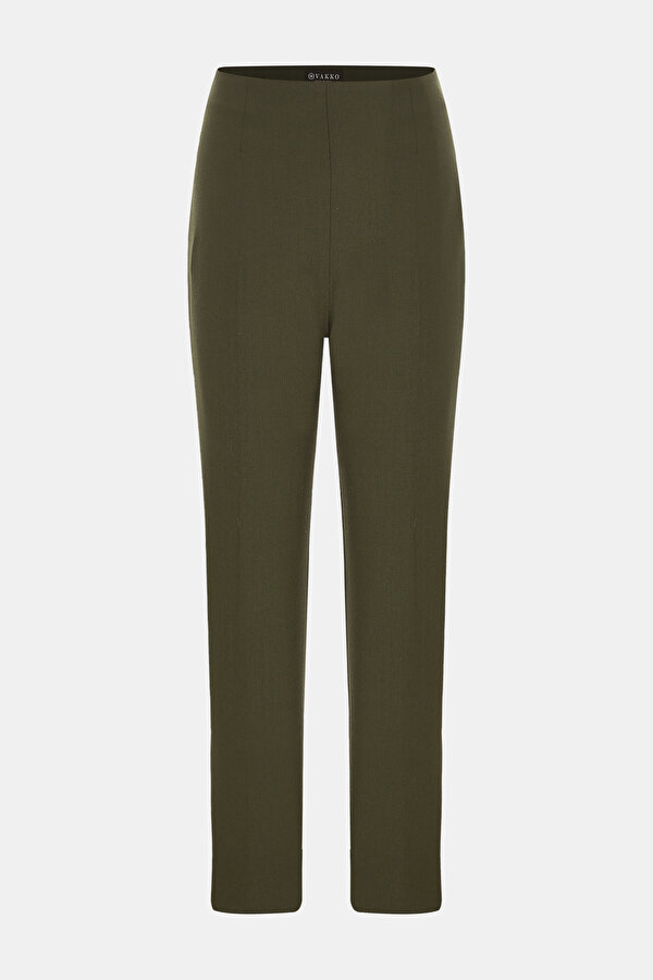 GREEN SKINNY LEG TROUSERS