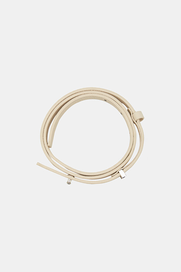 BEIGE LEATHER BELT 2