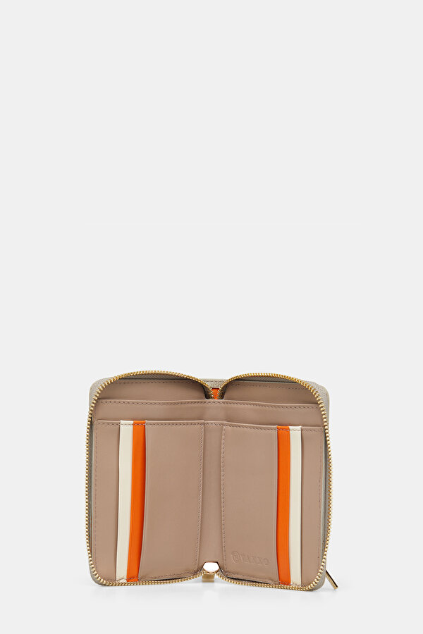 ECRU LEATHER WALLET 6