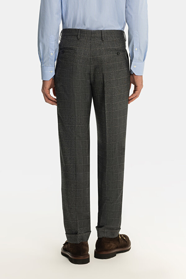 GREY SURPLICE NECKLINE (CROSS-OVER NECKLINE) WOOL/CASHMERE SUIT 6