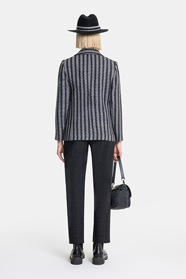 GREY SURPLICE NECKLINE (CROSS-OVER NECKLINE) JACKET 6