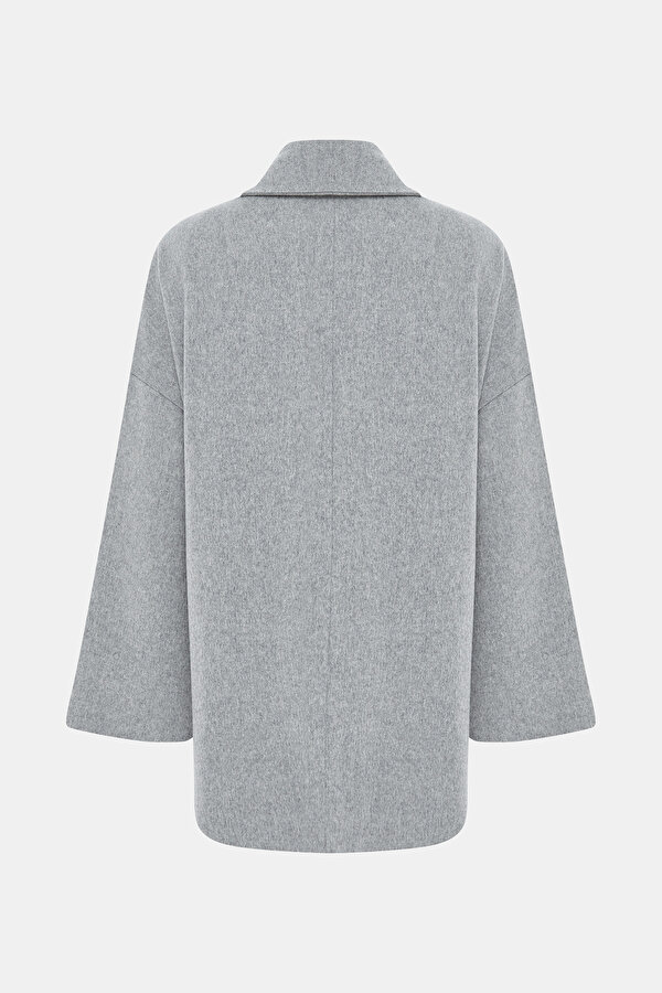 LIGHT GREY REEFER JACKET 7