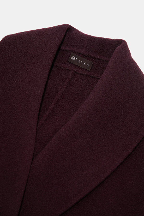 BORDO YÜN MANTO 11
